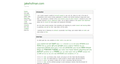 Desktop Screenshot of jakehofman.com