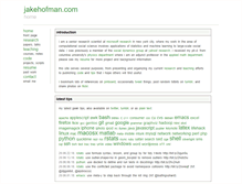 Tablet Screenshot of jakehofman.com